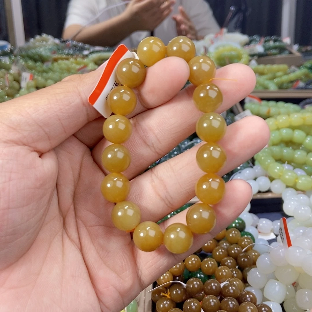 未镶嵌手串和田玉纯天然卡12新疆且末糖料多样性发一