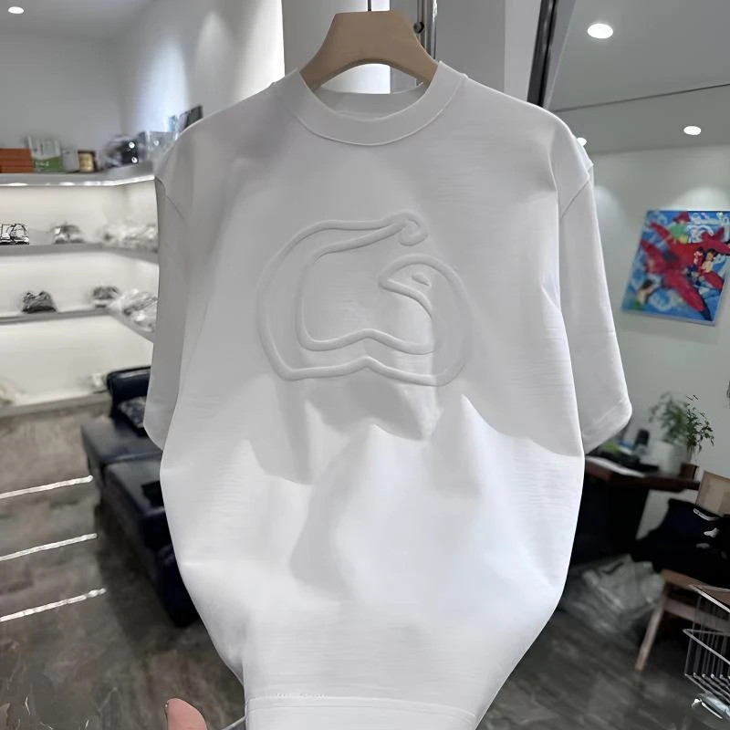 2025夏季新款蛇年短袖T恤女装时尚休闲半袖体恤衫设计感宽松上衣