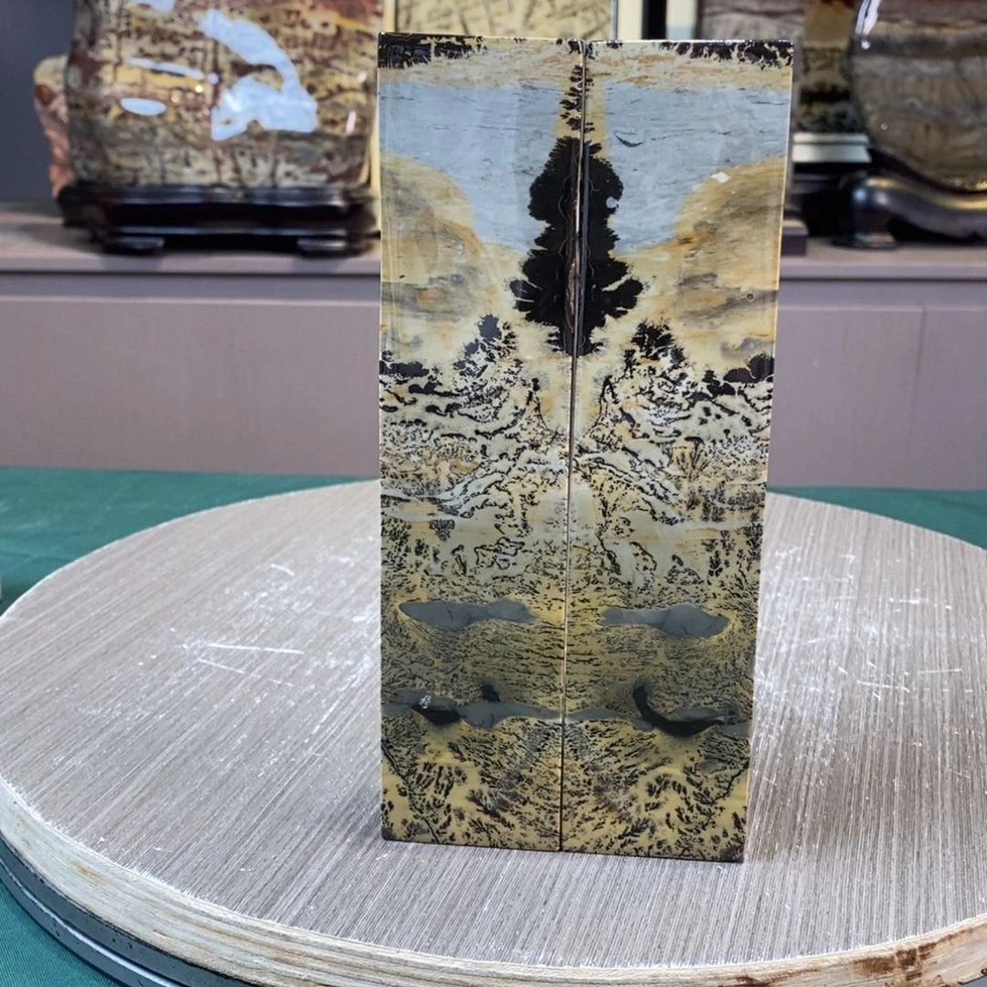 石材广西国画石草花石