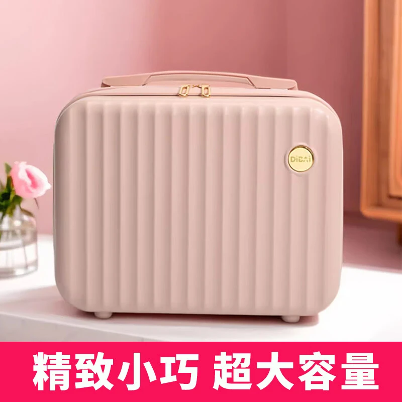 帝柏时尚款手提化妆箱网红迷你行李箱大容量收纳箱外出简约收纳盒