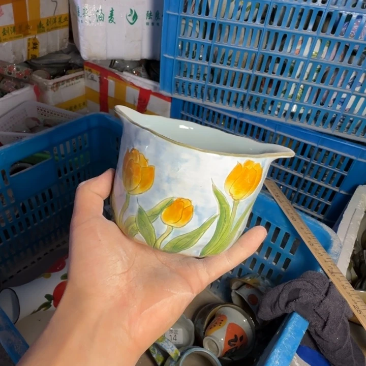 釉下彩手绘（瑕疵慎拍）146