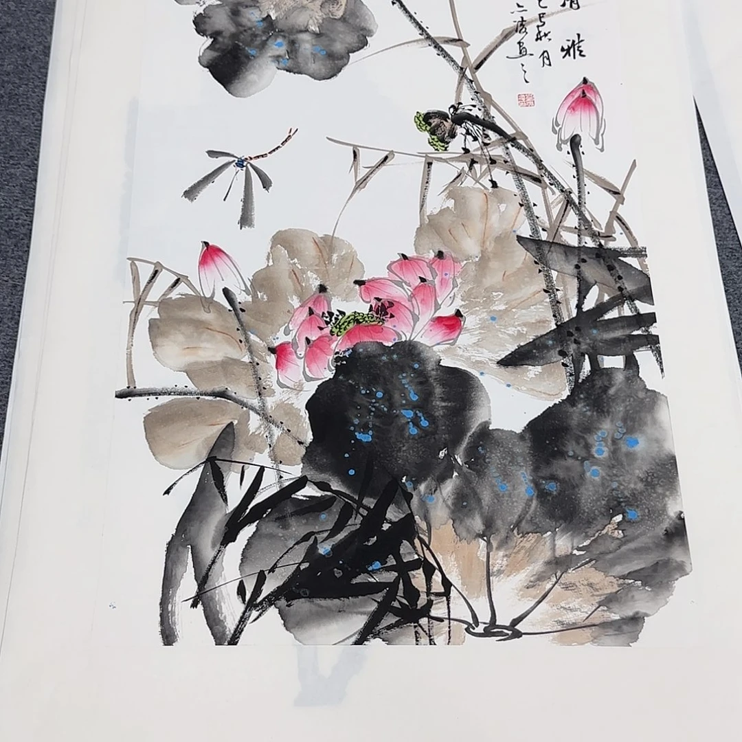 国画刘亦凌68*45纯手绘