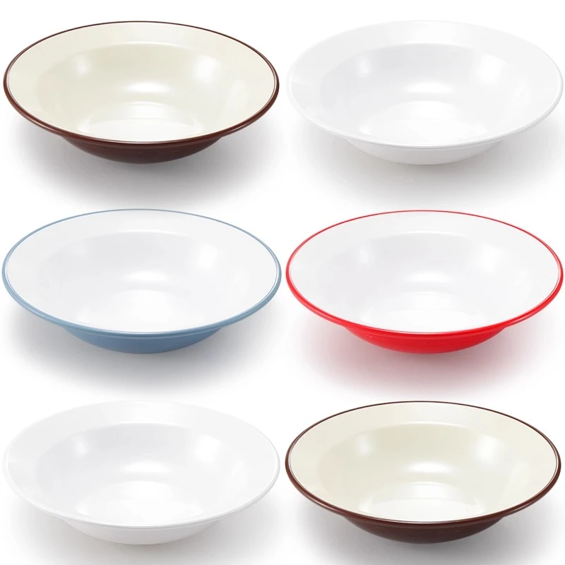 密胺草帽碗餐厅饭店菜碗酸菜鱼猪脚饭汤碗沙拉碗拌面碗汤碗拌饭碗