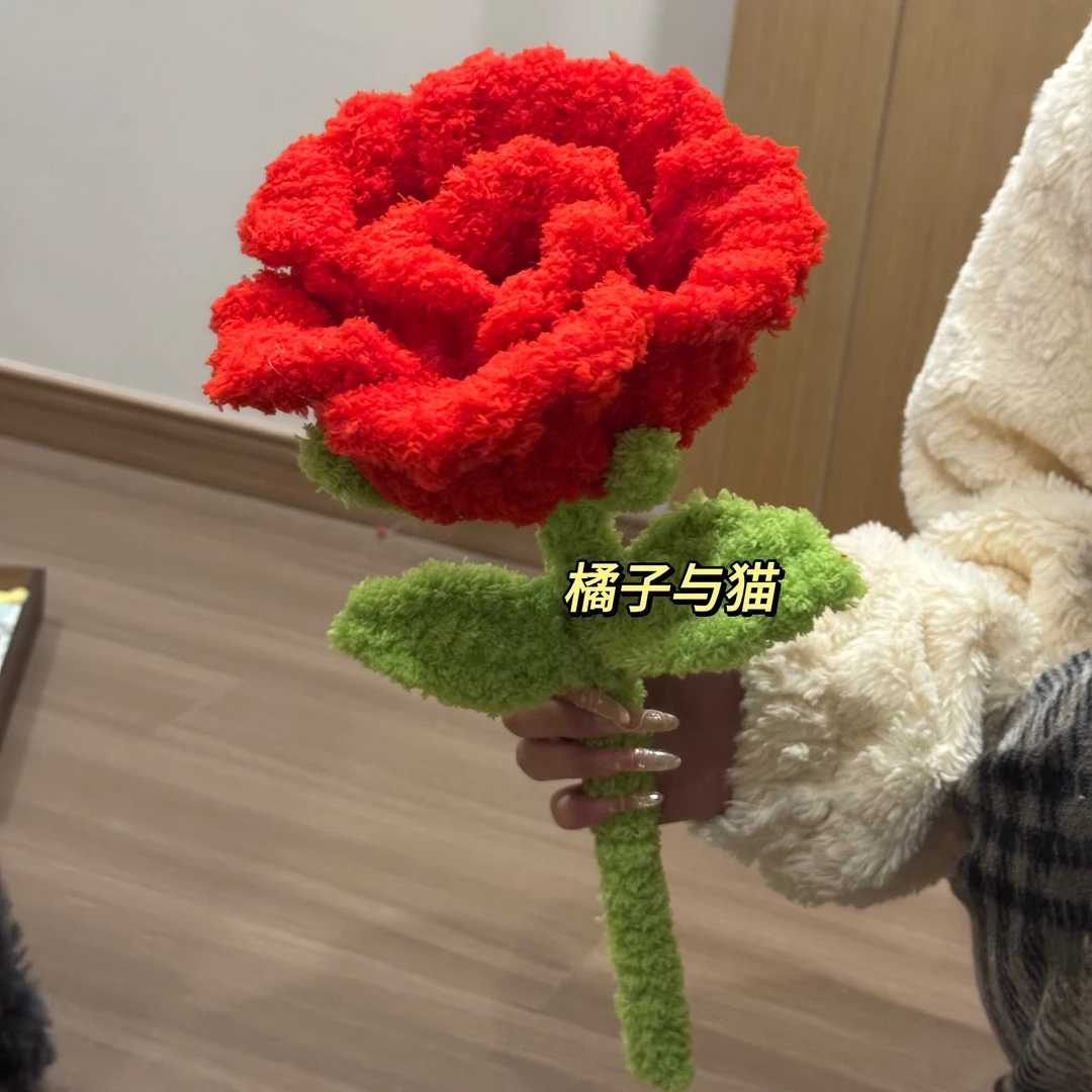 扭扭棒大玫瑰花手工Diy材料包毛绒巨型玫瑰闺蜜对象驾车个人用品
