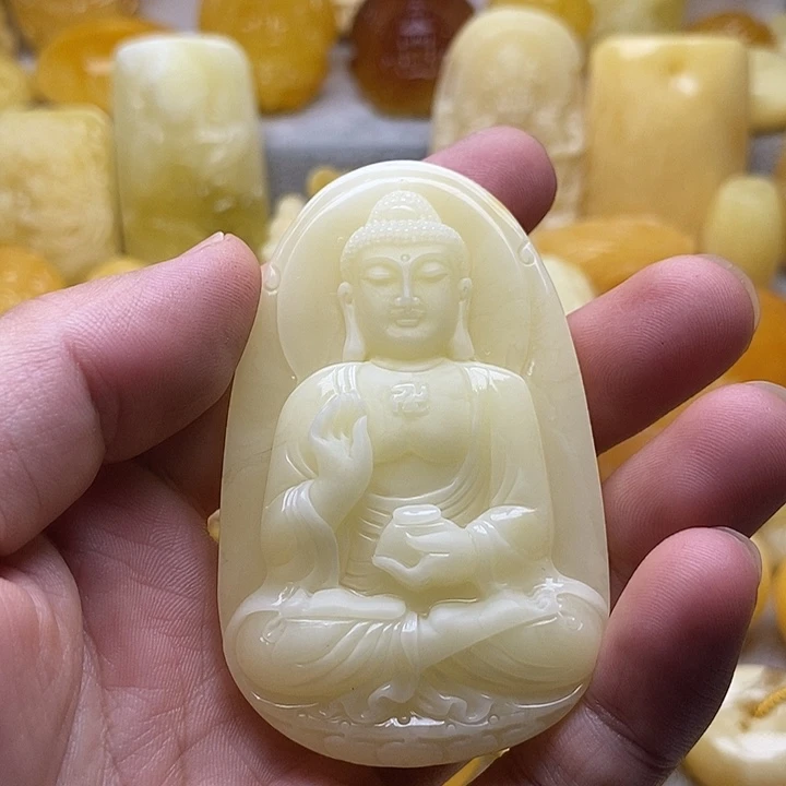 琥珀颈饰未镶嵌琥珀蜜蜡吊坠