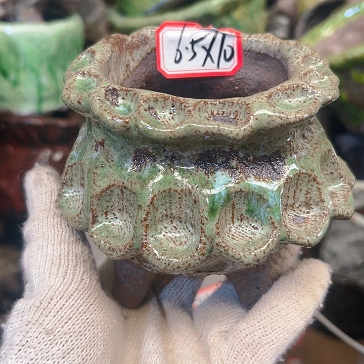 粗陶花盆手工花盆制作