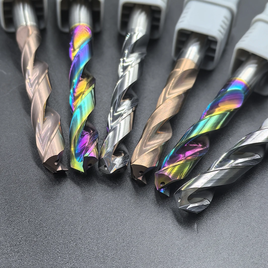 钨钢内冷钻头3D5D钢件不锈钢加长定柄加工中心内出水合金钨钢钻头