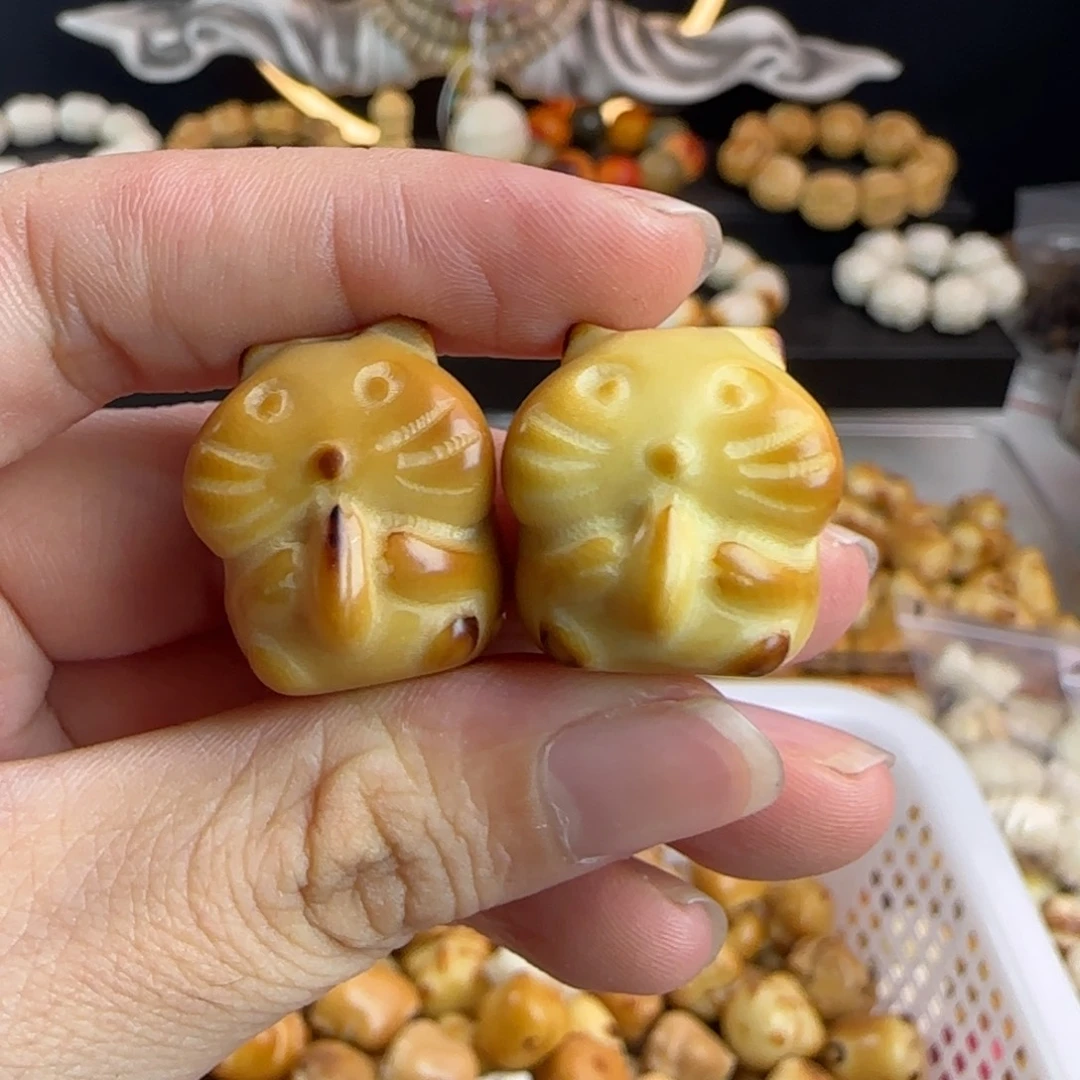 菩提根/象牙果手串微瑕牙果炭烤仓鼠10颗