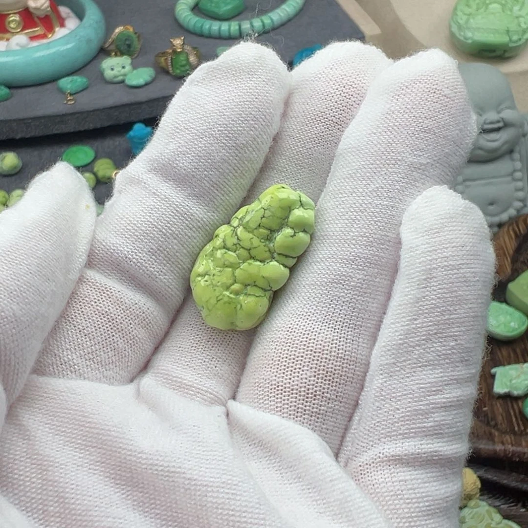 绿松石菜籽黄绿松石Z未镶嵌