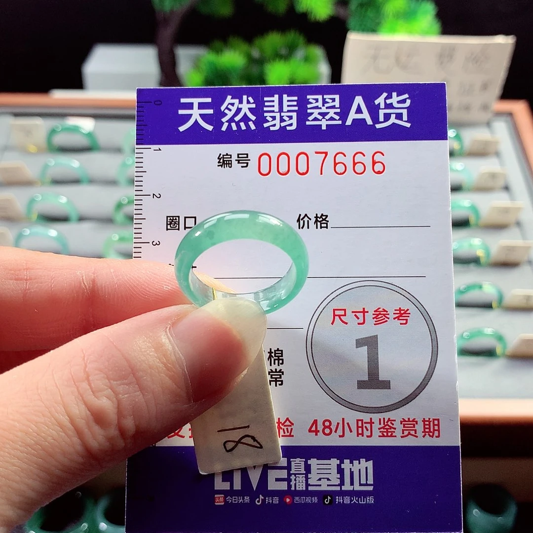 翡翠戒指未镶嵌18号