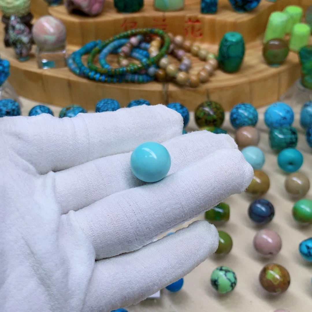 绿松石未镶嵌三彩随行