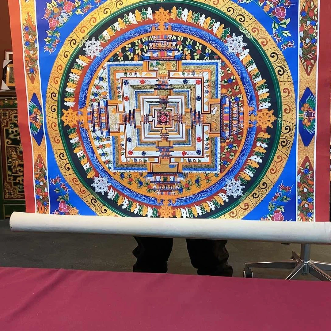 装裱画婉*100×100时轮坛城