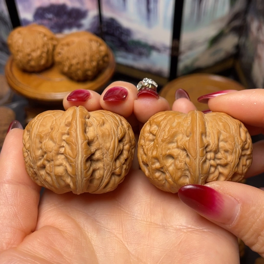 淳***༄把件文玩核桃42全品元宝