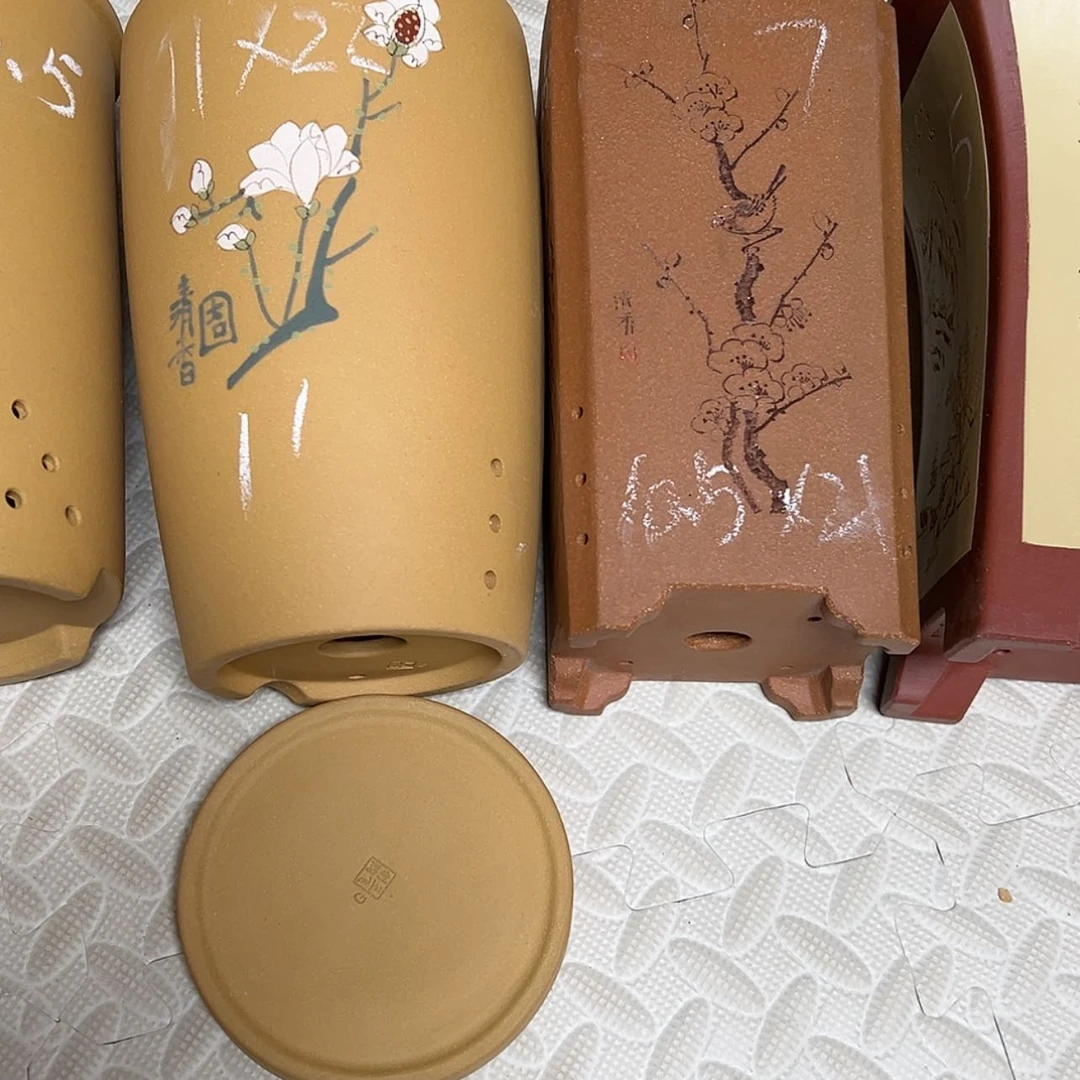 【闪购商品】紫砂花盆许*子周之夏精品紫砂花色
