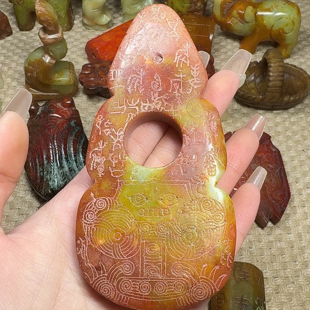 白玉菩提吊坠挂件