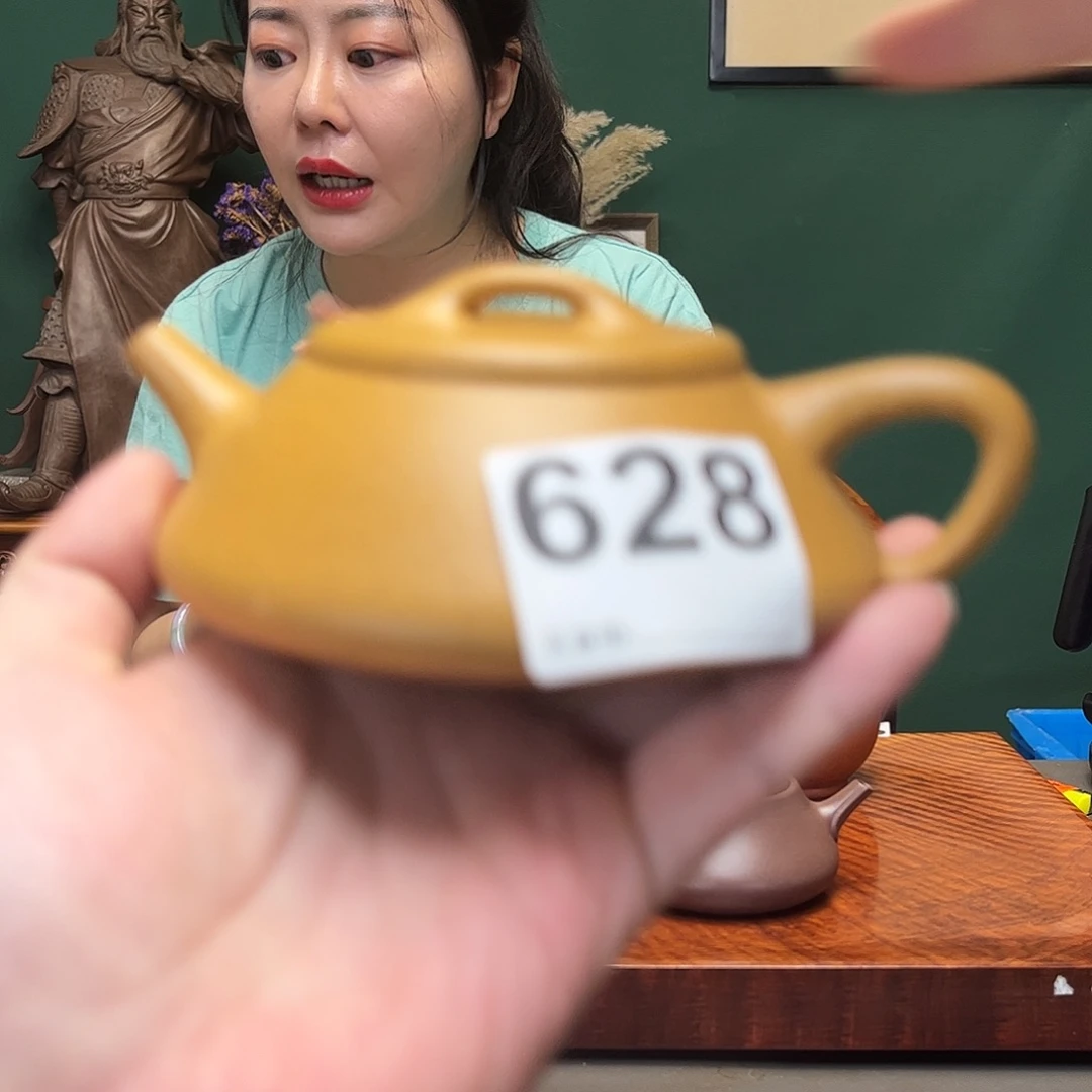 紫砂茶宠6*6黄金段石瓢628