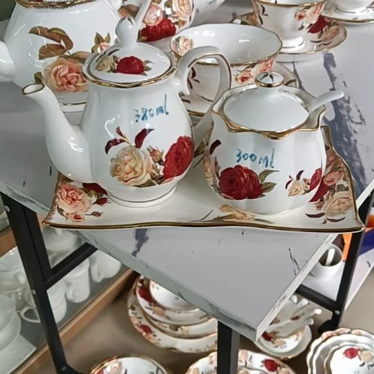 新疆西藏包邮金秋玫瑰手工拍金刮金醋壶辣子罐底盘