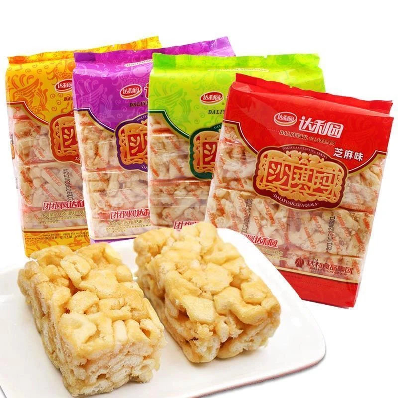 【3包】达利园沙琪玛160g鸡蛋芝麻菠萝提子多口味