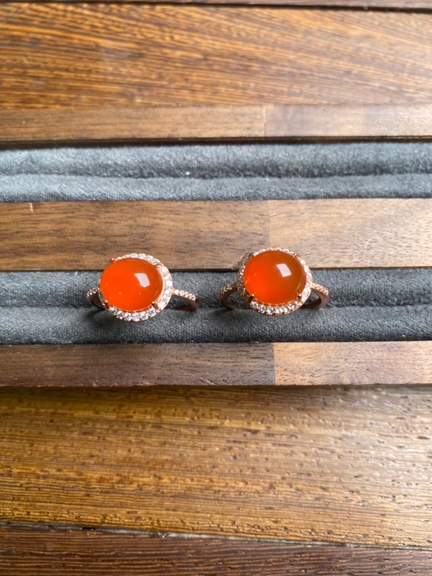 【翰平珠宝】0087/VX 南红戒指 多样性发其一 Y