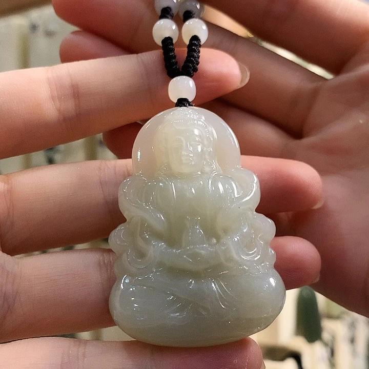 和田玉未镶嵌颈饰孤*