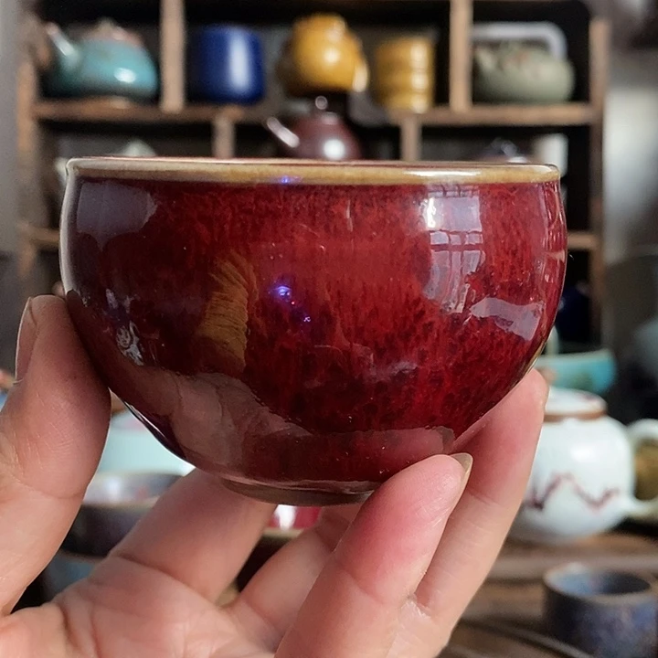 中国神后钧瓷茶具处理