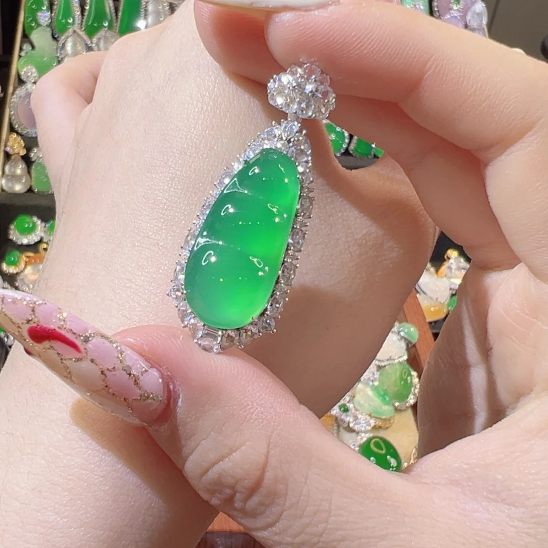 玛瑙/玉髓颈饰银S925镶嵌