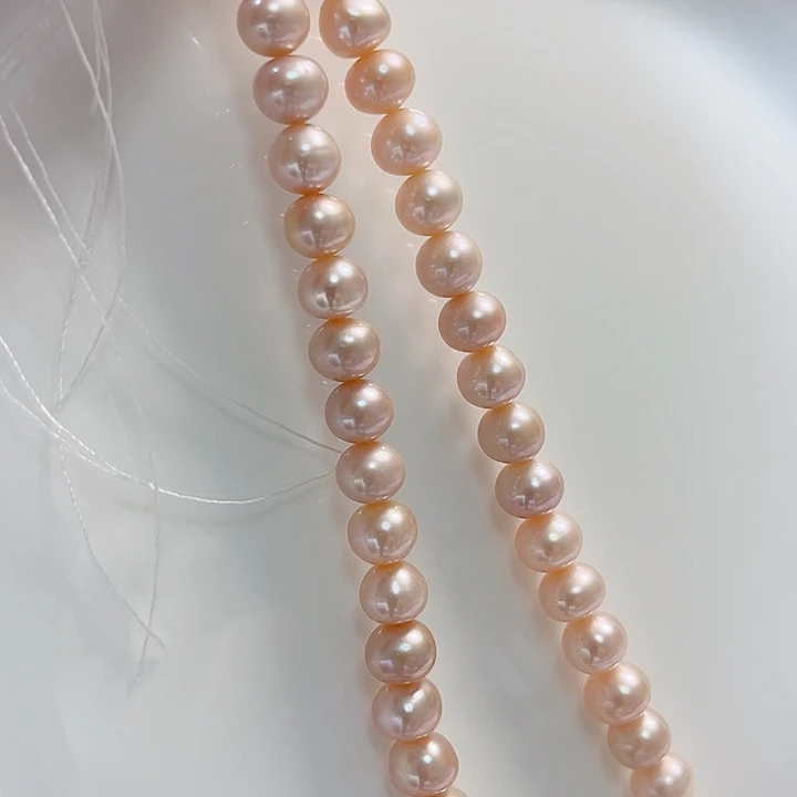 8左右粉显白未镶嵌淡水珍珠