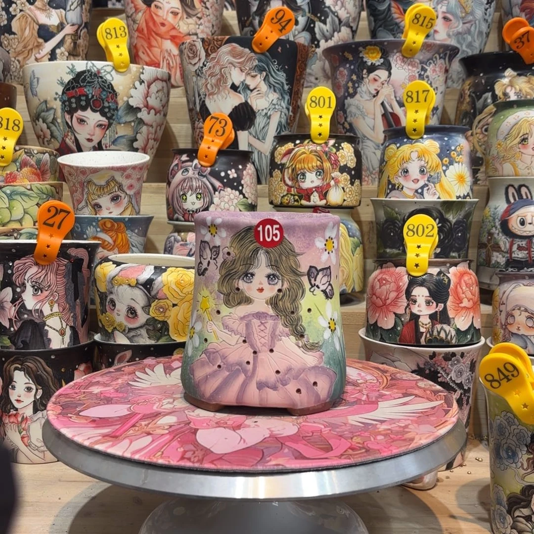 景德镇手绘花盆陶瓷10/14