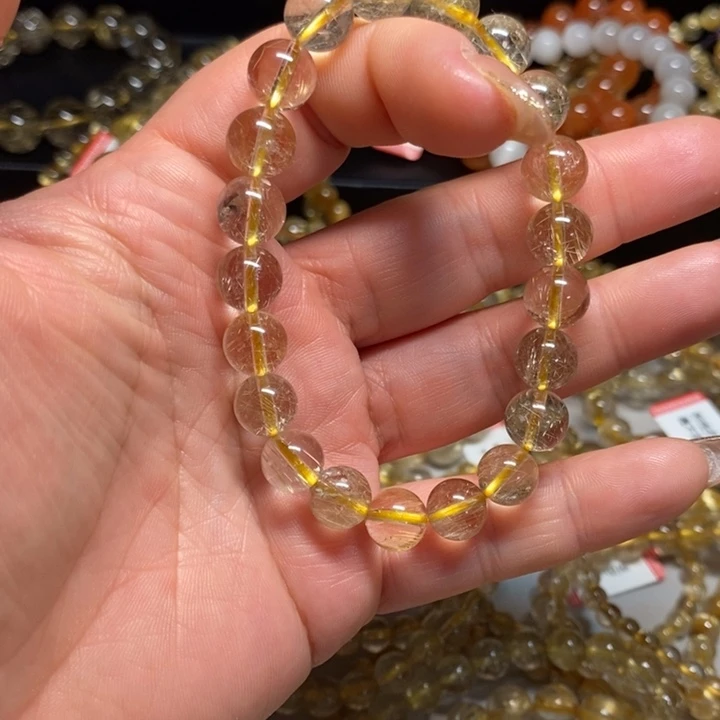 酷***酷水晶手链未镶嵌天然发晶