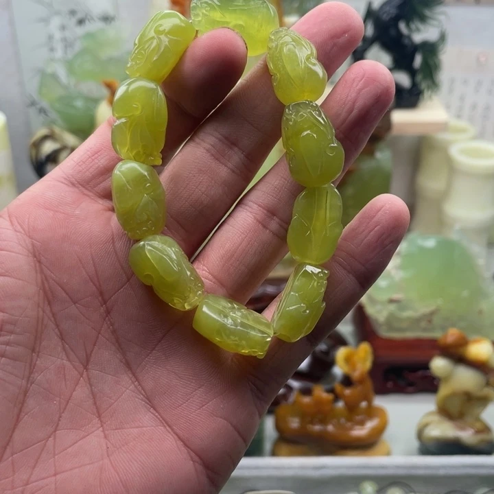 蛇纹石玉未镶嵌四大名玉手串