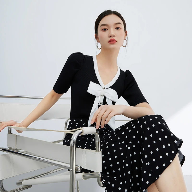 【小余专属】MOFAN摩凡夏新款白色毛针织衫MDZ363921