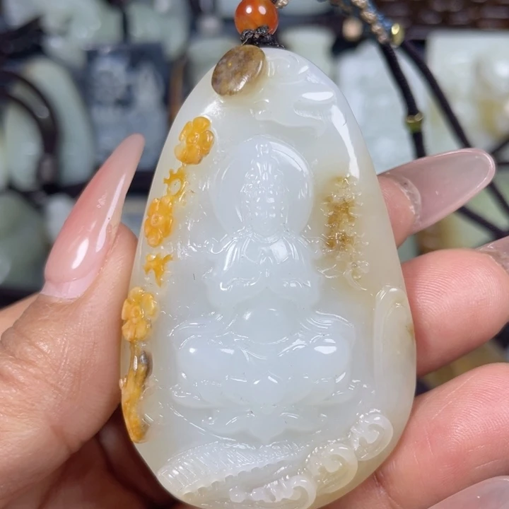 和田玉未镶嵌挂件