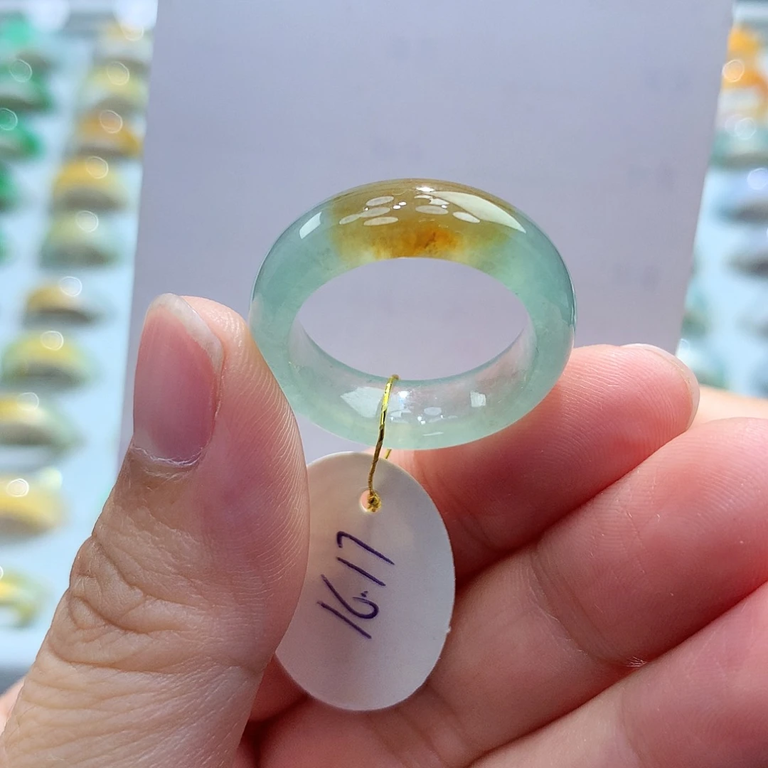 翡翠戒指未镶嵌1617圈