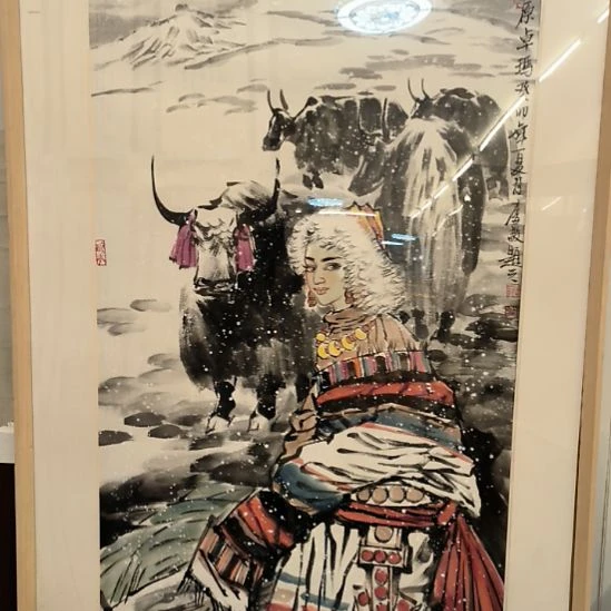 国画8平尺人物画作精品