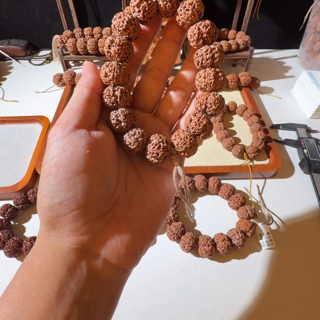 金刚菩提吊坠20尺寸红皮梅花头货