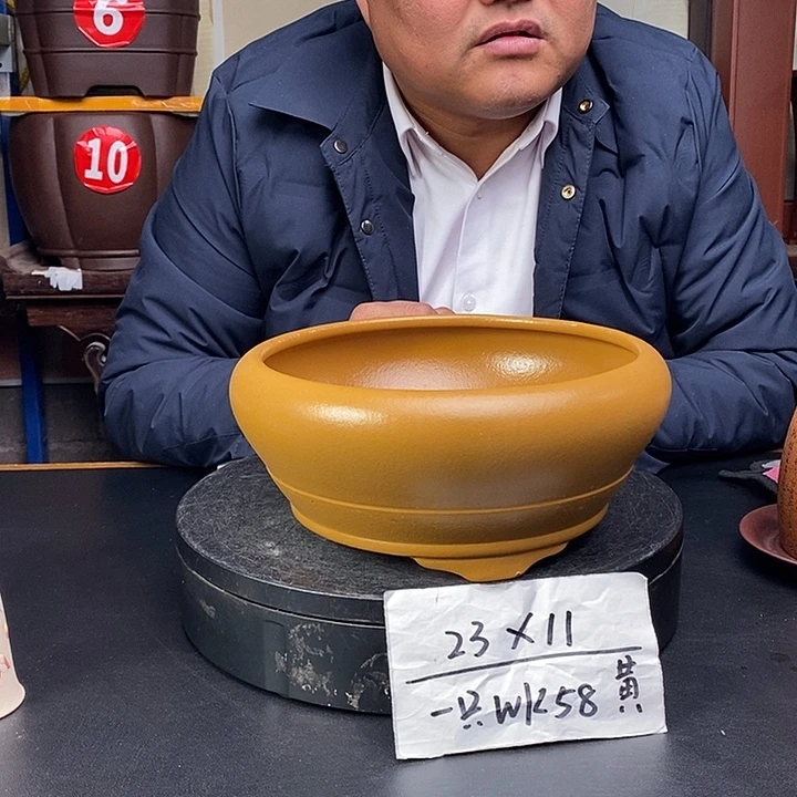 紫砂花盆货号一只WK58