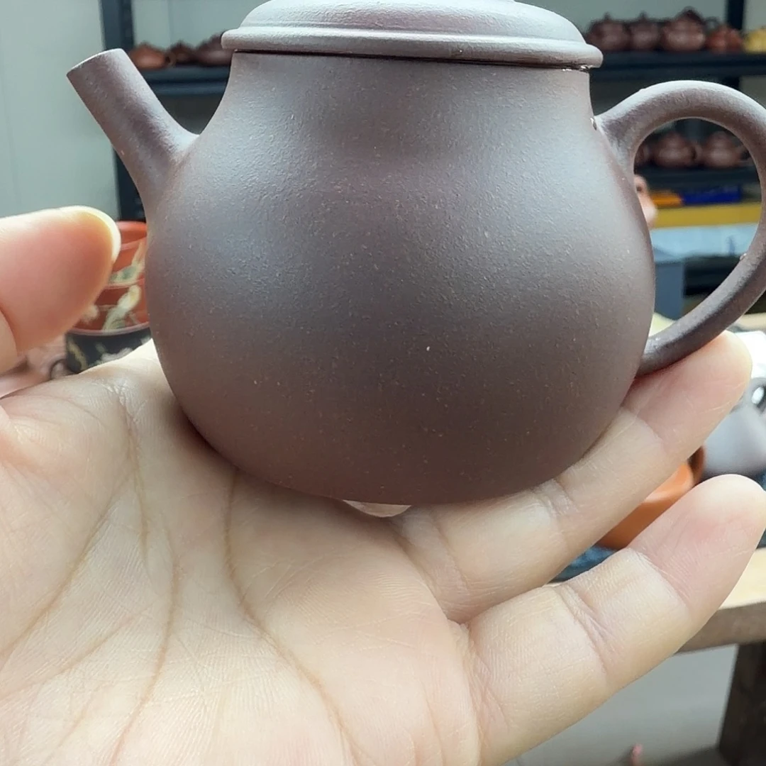 秦权壶150cc老紫泥