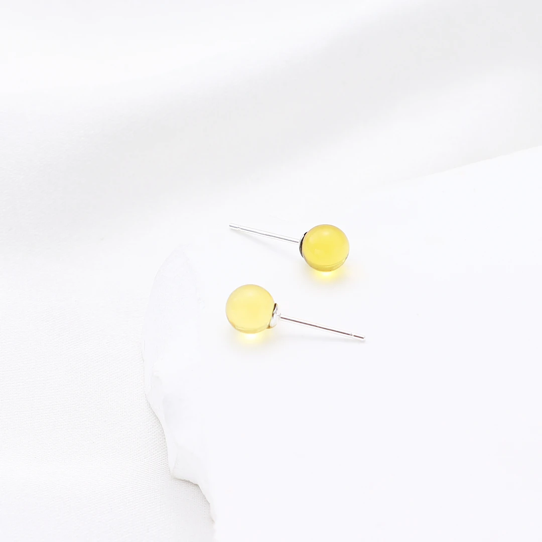 Tender Jinger天然墨西哥净水蓝珀银耳饰福利款