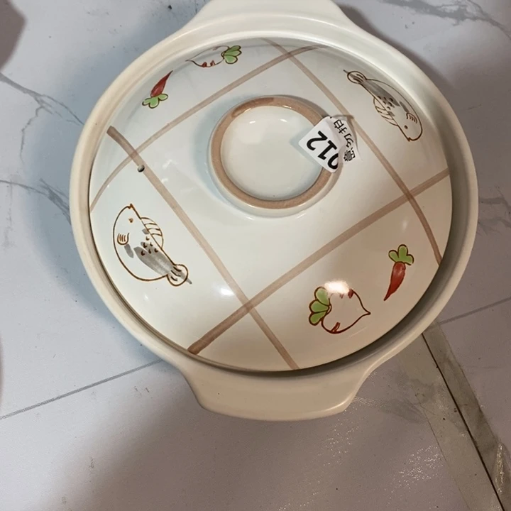 瓷片口径27厘米高度约10厘米左右大砂锅