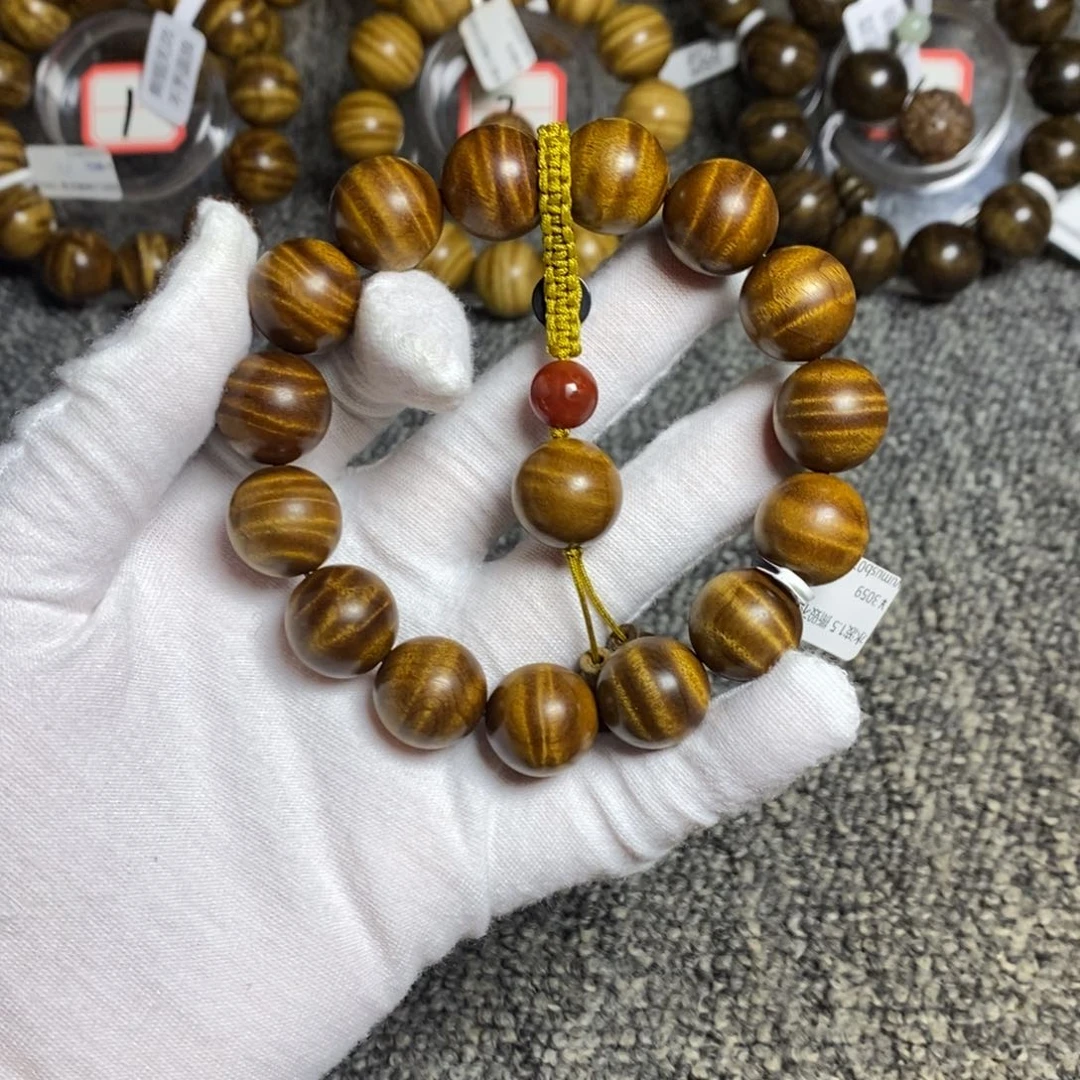 楠木（金丝楠）手串/手链红油底1.5水波399