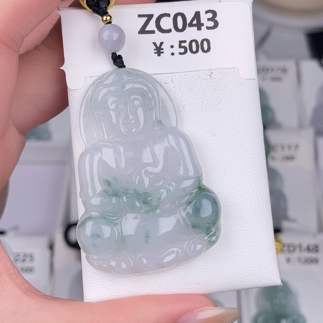 翡翠未镶嵌颈饰zc043