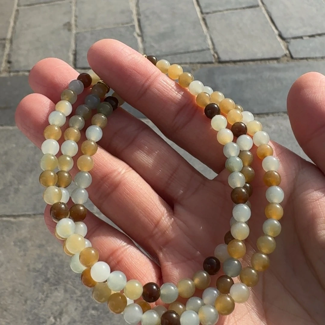 和田玉颈饰未镶嵌卡5新疆蓝糖多样性拍一发一