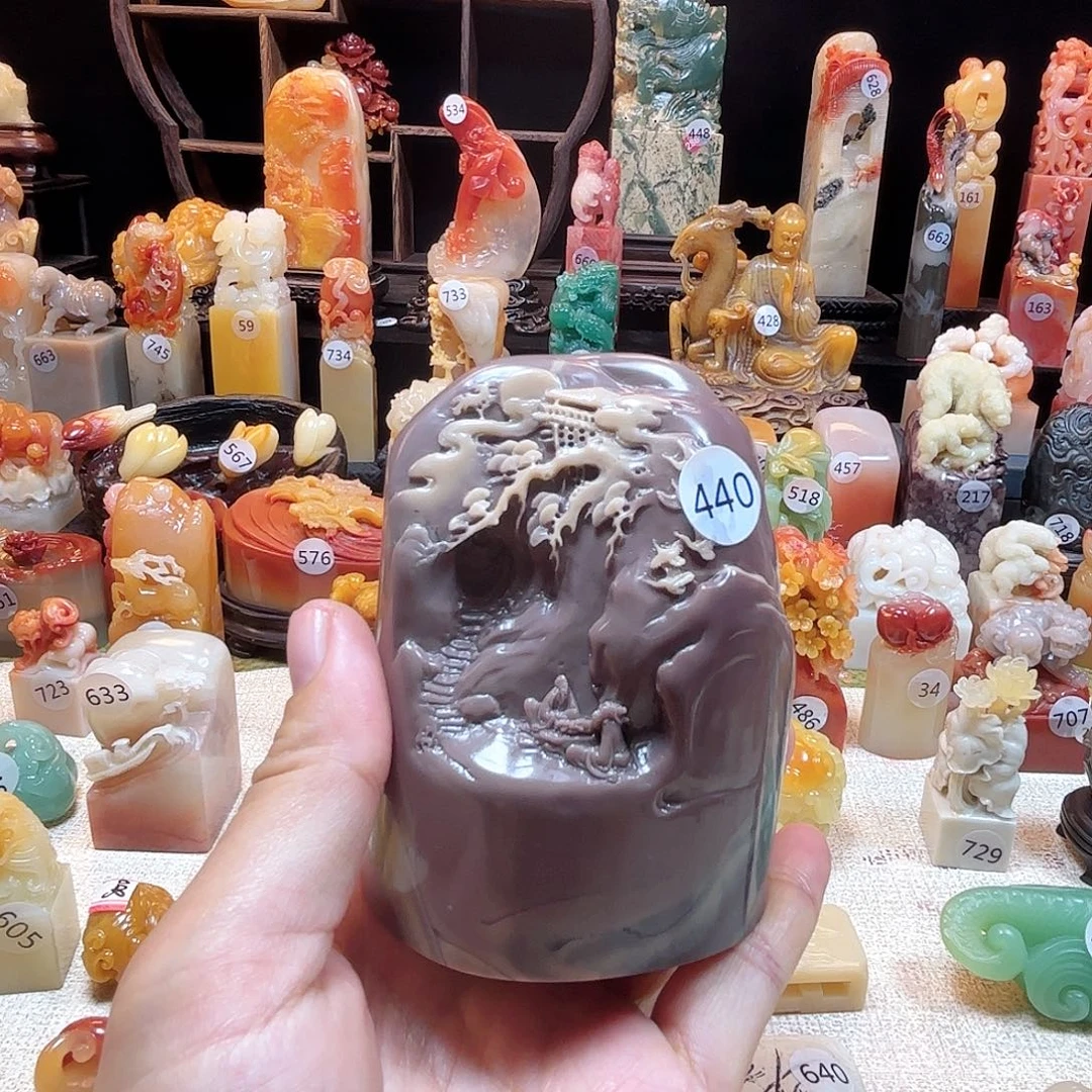 其他寿山石松下访友