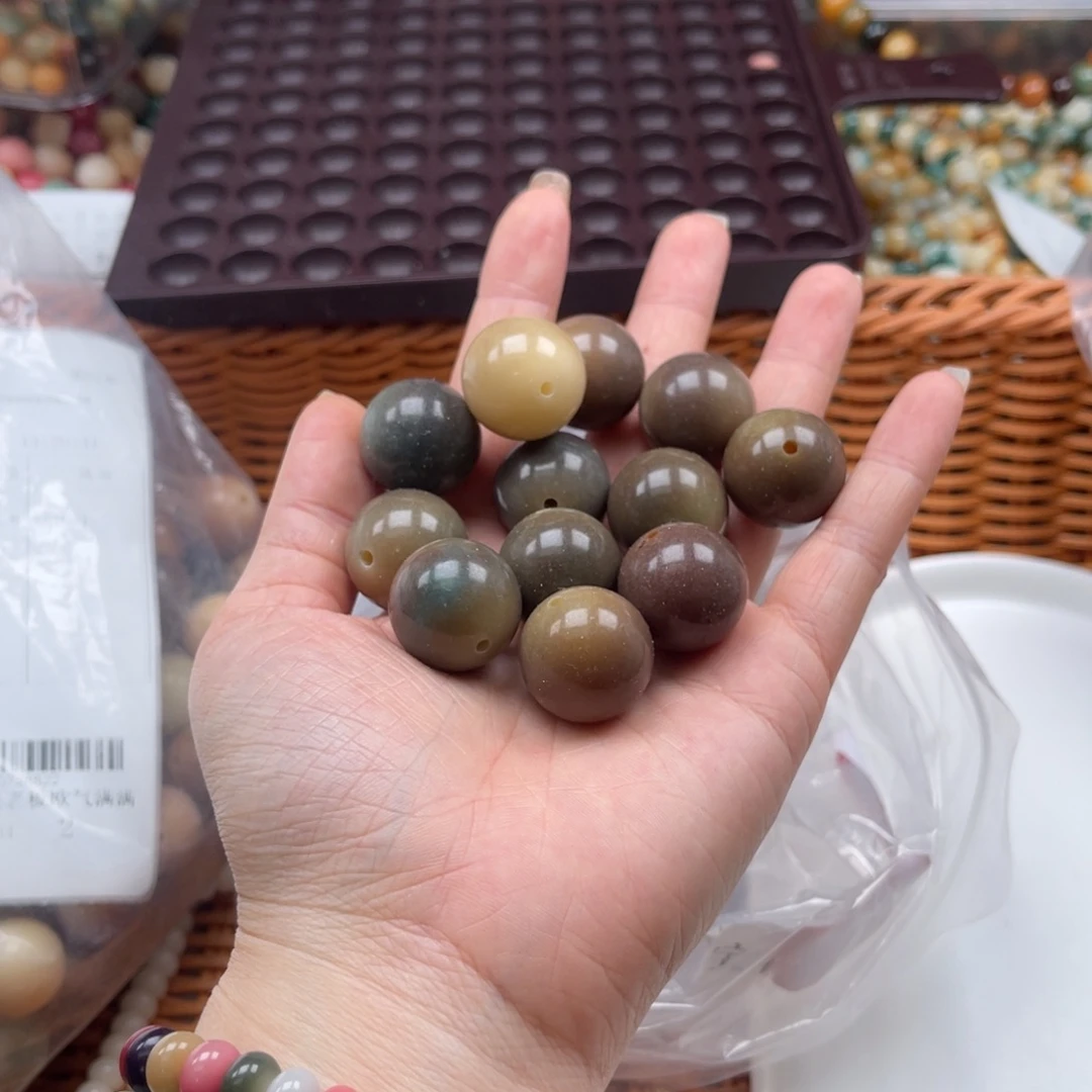 吊坠白玉菩提p x90/18-20mm/10颗圆珠瑕