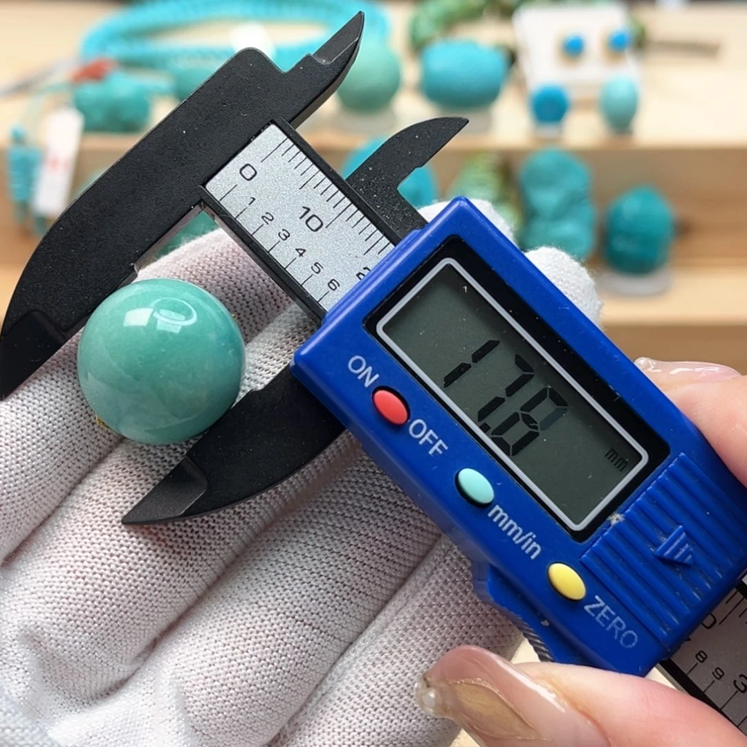 绿松石未镶嵌圆珠