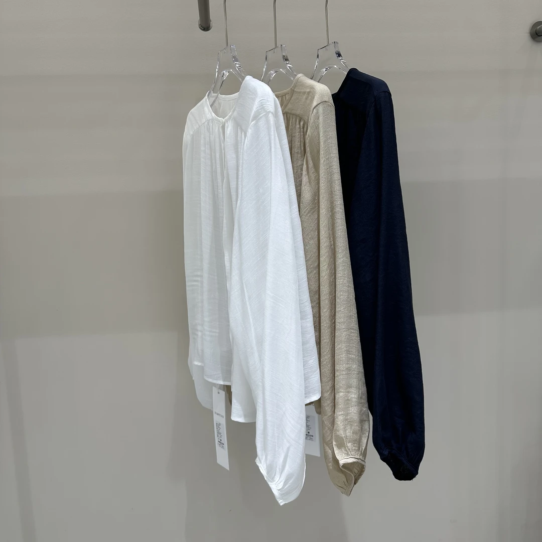 XIMTUU新款小衫四季通用老钱风圆领休闲时尚百搭D2504175