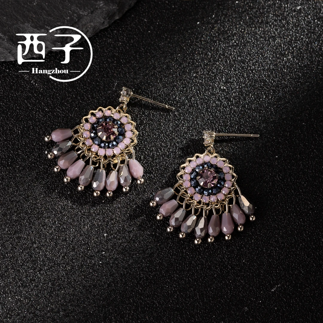 西子饰品高定镀18K金【摩洛哥风情耳环】30岁40岁饰品上档次首饰女