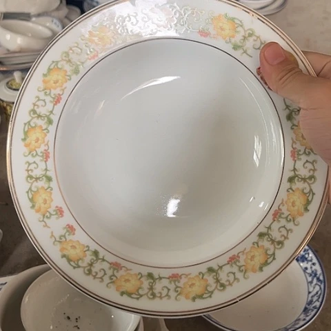陶瓷8寸深盘一个陶瓷