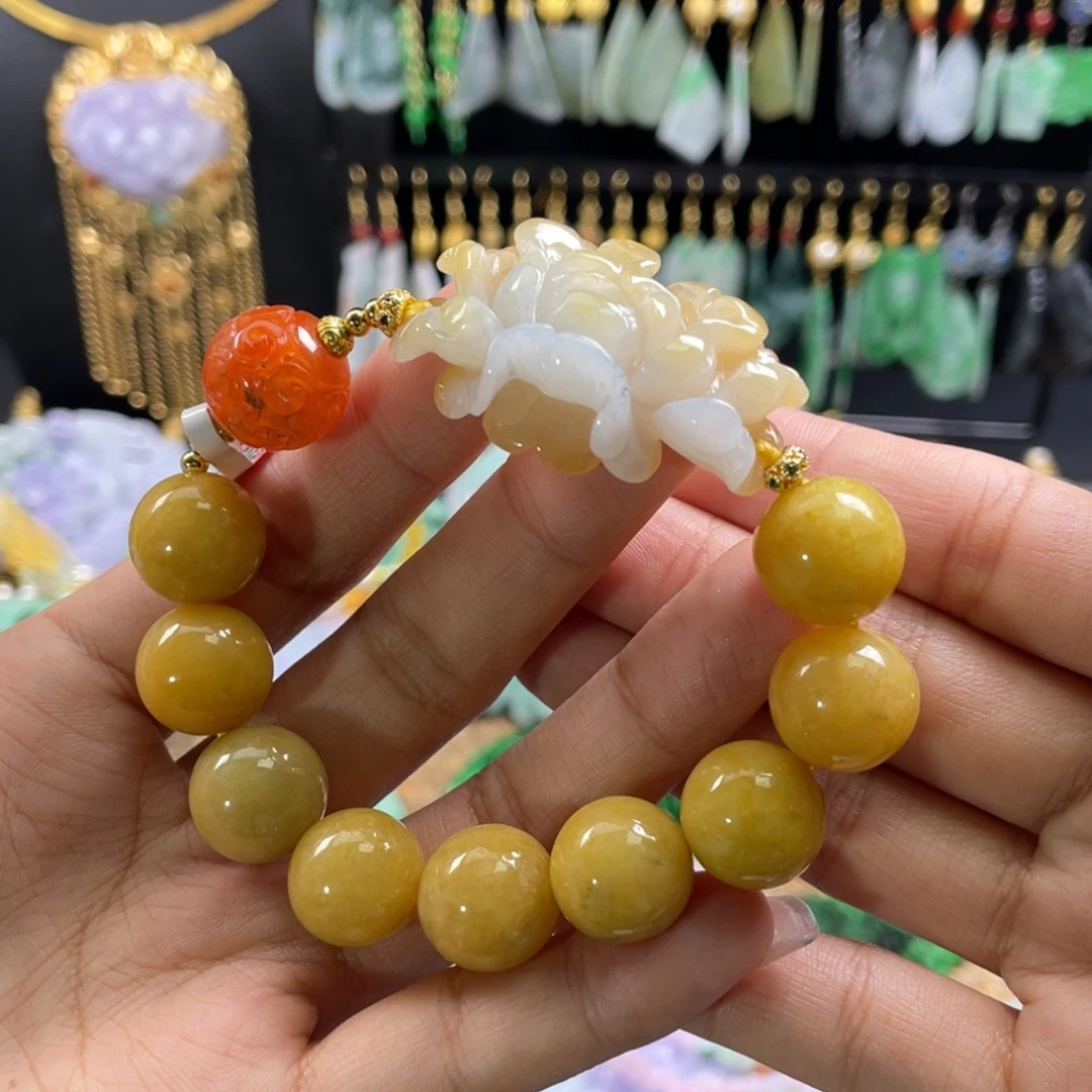 未镶嵌手串翡翠代编织