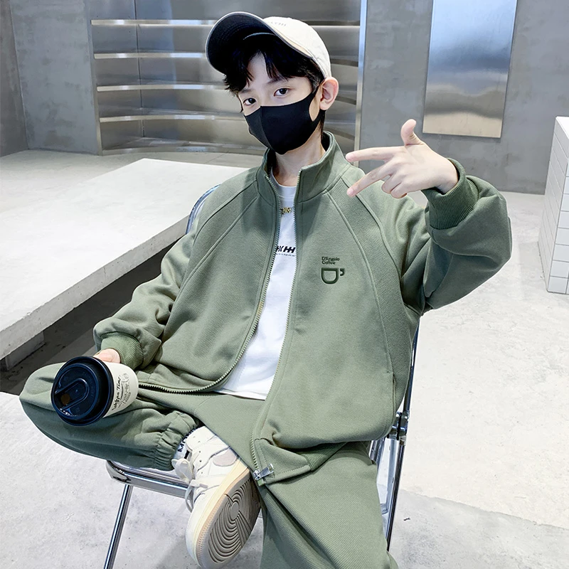 男童秋装套装运动2025新款中大儿童春秋季男孩网红炸街帅气时髦潮